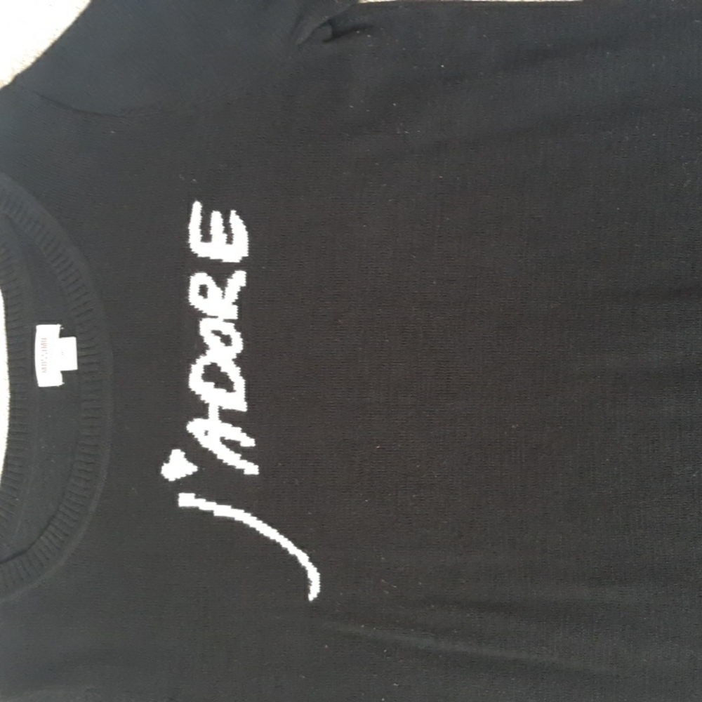 Mossimo Black J'ADORE Sweater Size Small - Picture 3 of 13